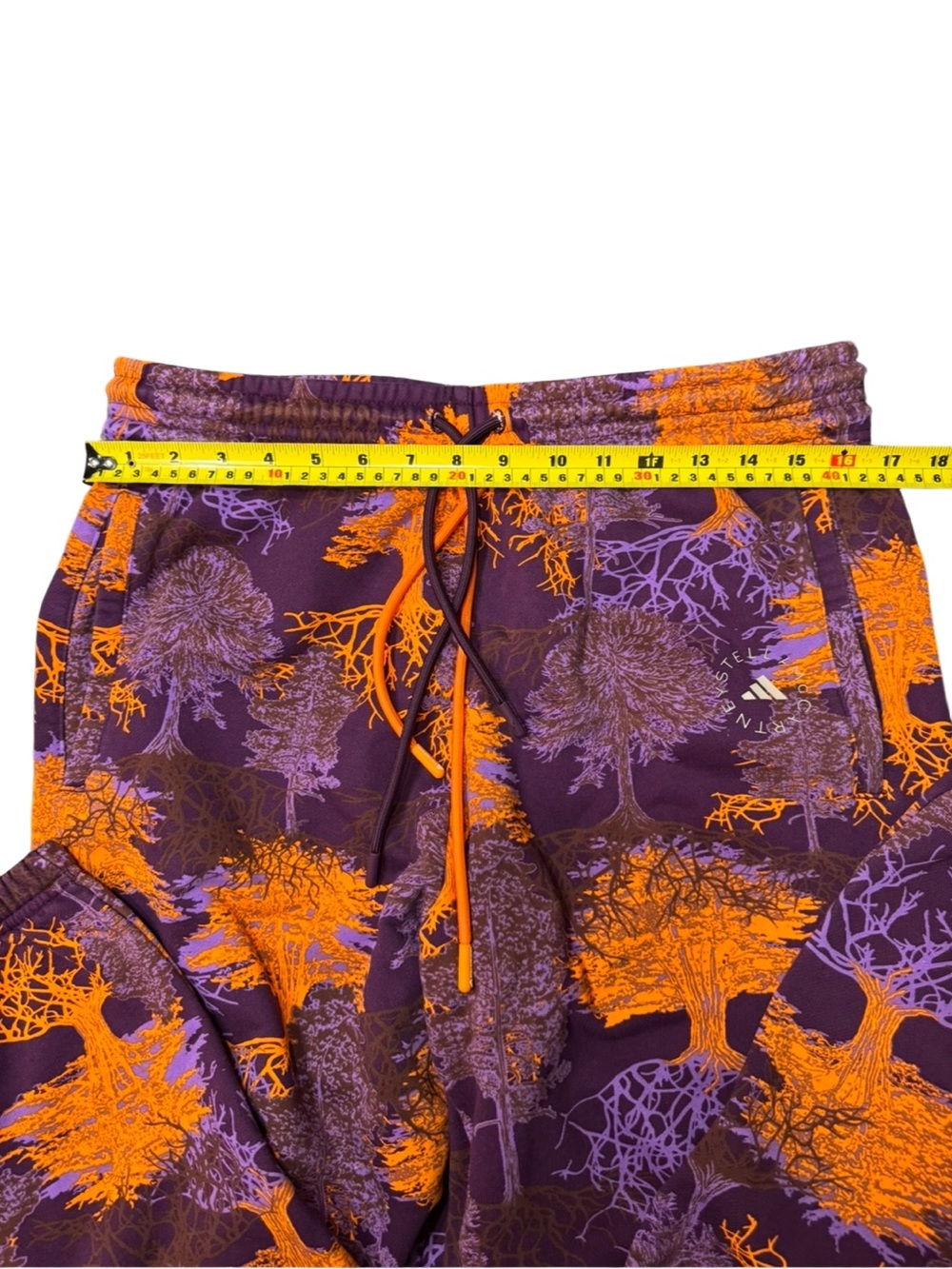 Adidas x Stella McCartney Printed Joggers Psychedelic Tree Purple & Orange Large - Picture 3 of 16